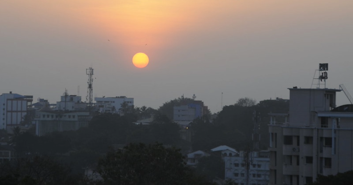Atardecer en India con referencia a la discriminación de castas